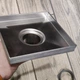 Душевой трап из нержавеющей стали DISFACT DTQ-1 Premium 15x15cm Серебристый - изображение 4
