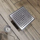 Душевой трап из нержавеющей стали DISFACT DTQ-1 Premium 13x13cm Серебристый - изображение 13