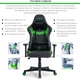 Кресло игровое RZTK Cobra Черно-зеленое - изображение 9