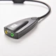 Внешняя звуковая карта 5HV2 (USB sound card) с разъёмами 3,5мм - изображение 2