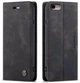 Чохол книжка Caseme з магнітом для iPhone 7 / 8 чорний гаманець - зображення 1