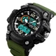 Часы наручные мужские SKMEI 1283AG ARMY GREEN, армейские часы противоударные. Цвет: зеленый - изображение 4