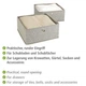 Набор органайзеров WENKO Balance из 2 шт, 28 x 13 x 28 см, флис - изображение 3