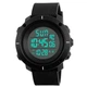 Годинник наручний чоловічий SKMEI 1213BK BLACK BIG SIZE, годинник тактичний протиударний. Колір: чорний - зображення 4