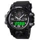 Часы наручные мужские SKMEI 1586BK BLACK, водонепроницаемые мужские часы, часы спортивные. Цвет: черный - изображение 3