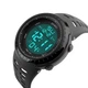 Часы наручные мужские SKMEI 1167BK BLACK, армейские часы противоударные. Цвет: черный - изображение 3