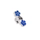 Серебряная заколка краб Цветок (9310-5) - изображение 1