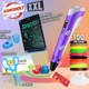 3D ручка с планшетом для рисования 3DPen Kit Violet (ножницы, защита для пальцев, 100 м. PLA пластика) - изображение 1