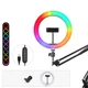 Кільцева світлодіодна Led RGB Лампа 30 см із затискачем для телефону діаметром 12" MJ30 Чорний - изображение 4