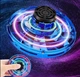 Летающий спиннер левитирующий диск UFO бумеранг светящийся с LED подсветкой Синий - изображение 1