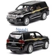 Машинка іграшкова Toyota Land Cruiser 200 моделька металева колекційна з підсвіткою фар 19 см Чорний (4116802) - зображення 2