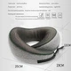 Дорожная подушка ортопедическая для путешествий Royal Rest Memory Foam 25*23*12см Серая (RR-08) - изображение 3