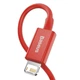 Зарядний кабель Baseus Superior Series Lightning 2.4A 1m Red (CALYS-A09) - изображение 2