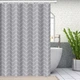 Шторка для ванной комнаты Bathlux 180 x 180 см с водоотталкивающим покрытием Серая - изображение 1