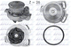 Водяний насос DOLZ A152 Audi 80, 100; Volkswagen Passat, Polo, Golf 035121004, 035121004A, 035121004AV - зображення 1