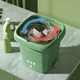 Портативная стиральная машина складное ведро Mini Washing Machine 8 литров, центрифуга, таймер, стерилизация Зеленый - изображение 4