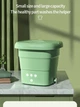 Портативная стиральная машина складное ведро Mini Washing Machine 8 литров, центрифуга, таймер, стерилизация Зеленый - изображение 7