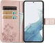 Чехол Clover для Samsung Galaxy A24 / A245 книжка кожа PU с визитницей розовое золото - изображение 2