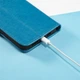 Чехол Clover для Samsung Galaxy A24 / A245 книжка кожа PU с визитницей голубой - изображение 5