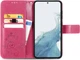 Чехол Clover для Samsung Galaxy A24 / A245 книжка кожа PU с визитницей малиновый - изображение 2