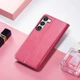 Чехол Clover для Samsung Galaxy A24 / A245 книжка кожа PU с визитницей малиновый - изображение 5