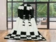 Плед-покривало з флісу Dior чорно-білий ТЕТ-а-ТЕТ 160х210 см Велсофт (мікрофібра) ТТП55-1 - изображение 2