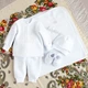 Полный теплый набор для крещения мальчика с крыжмой 56 см белый KD22KR7-ImennaVekrut-18 Ladan - изображение 1