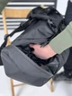Многофункциональная сумка-рюкзак с карманом для обуви 37L на 3 отделения, черный оксфорд - изображение 6