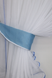 Кухонный комплект штор VR-Textil Дуэт № 060к с подвязками 330х170 см Голубой с белым (50-416) - изображение 4