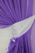 Кухонный комплект штор VR-Textil Дуэт № 060к с подвязками 330х170 см Фиолетовый с белым (50-152) - изображение 3