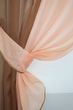 Кухонний комплект штор VR-Textil № 017к з підв'язками на карниз 1-1.5 м 265х170 см Коричневий з персиковим (50-776) - зображення 3