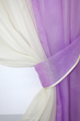 Кухонний комплект штор VR-Textil № 017к з підв'язками на карниз 1-1.5 м 265х170 см Бежево-бузковий (52-0245) - зображення 3