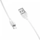 Кабель Lightning 2.4A 1m BOROFONE BX19 Benefit білий - зображення 1