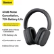 Навушники BASEUS Bowie Noise-Cancelling Wireless Headphones H1 (NGTW230013) сірі - зображення 4
