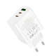 Зарядний пристрій 3 виходу HOCO C126a three-port charger 40w білий - зображення 4