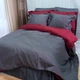 Постільна білизна MERISET ДУЕТ ANTHRACITE/WINE BORDO Premium Сатин однотон Полуторна 550347-1 - зображення 1