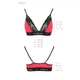 Эластичный топ с кружевом Passion PS001 TOP XL, red-black - изображение 5