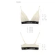 Эластичный топ с кружевом Passion PS001 TOP L, ecru - изображение 5