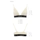 Эластичный топ с кружевом Passion PS001 TOP XL, ecru - изображение 5