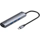USB-хаб Baseus Mechanical Eye 6-in-1 Type-C to 3xUSB3.0+RJ-45+HDMI CAHUB-J0G Grey - изображение 1