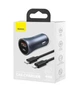 Автомобильное зарядное устройство Baseus Golden Contactor Pro Dual Quick Charger 40W USB+Type-C+Cable Type-C to Lightning TZCCJD-B0G Grey - изображение 7