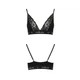 Эластичный топ с кружевом Passion PS001 TOP S, black - изображение 5