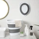 Складное ведро 10 л силиконовое MVM BIN-17 10L WHITE/GRAY - изображение 4