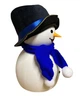 Дитячий силіконовий нічник Сніговик Snowman LJC-118 світильник акумуляторний іграшка для сну - зображення 6