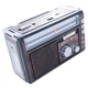 Портативный радиоприемник GOLON RX-382, MP3, USB, фонарик, коричневый - изображение 2