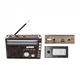 Портативный радиоприемник GOLON RX-382, MP3, USB, фонарик, коричневый - изображение 4