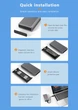 Зовнішня кишеня Blueendless 2808SN RGB для M.2 SSD NVMe (PCIe) / NGFF (Sata) Type-C USB 3.1 Gen 2 - зображення 7