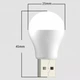 USB LED Лампочка 1.5 W / 5В Mini, Портативная светодиодная лампочка для павербанка, мини светильник подсветка фонарик ночник - изображение 4