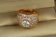 Кольцо Xuping Jewelry бочонок с камнями р 18 золотистое - изображение 1