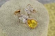 Кольцо Xuping Jewelry Марсель с желтым камнем раздвижное р 16 золотистое - изображение 1